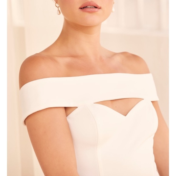 Lulus Off-the-Shoulder Mermaid Gown with Cutout Detail - Picture 3 of 11